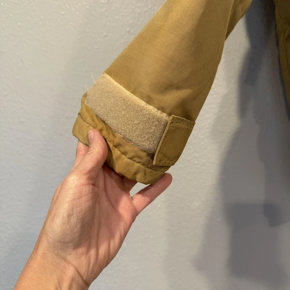 Vintage The North Face Down Parka Chore Jacket Mens Large Tan Label 70s VTG WARM